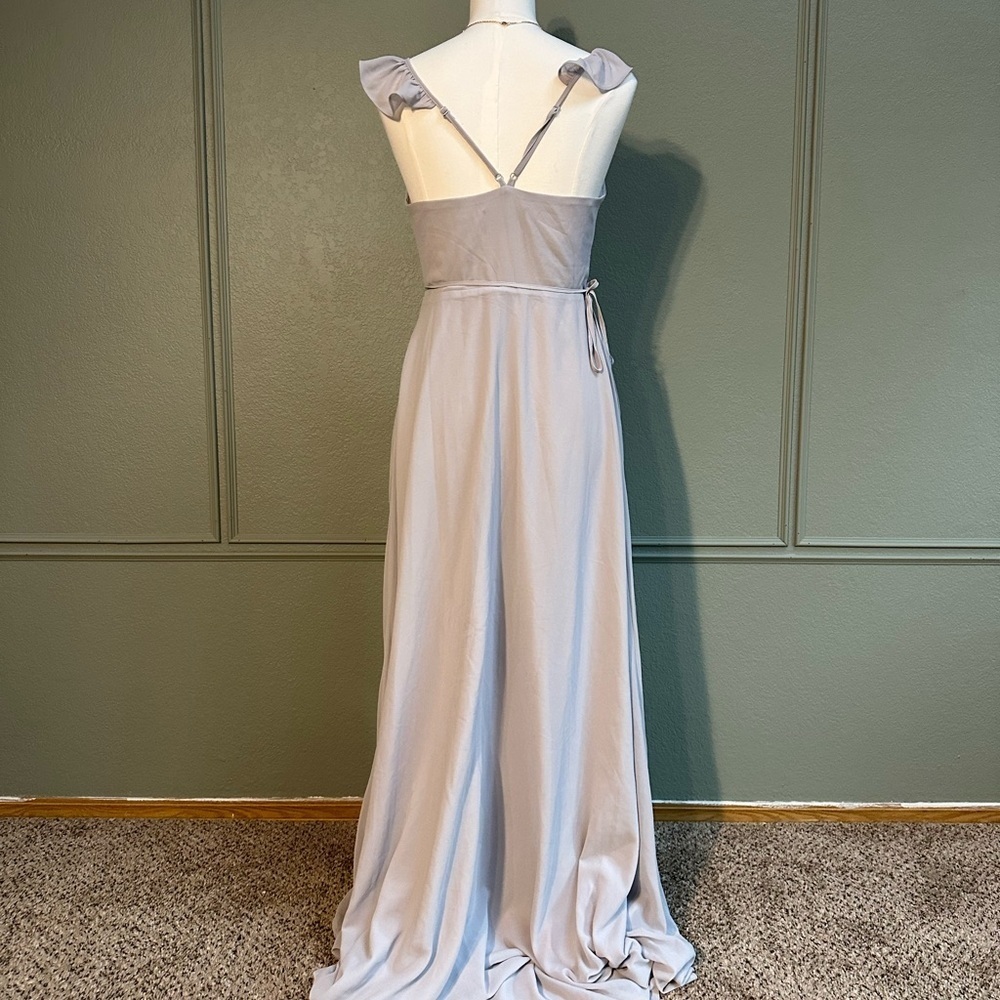 Lulus Here’s to Us Wrap Maxi Dress with Flutter Sleeve Detailing - Picture 5 of 7